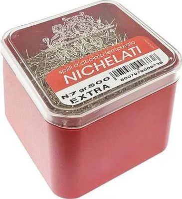 Obrázek produktu pro Ocelový špendlík, poniklovaný, 30x0,6 mm (box 500 g) N.7 - EXTRA