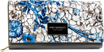 Image de Peterson Portefeuille en cuir pour femmes Mounna Bleu Taille unique