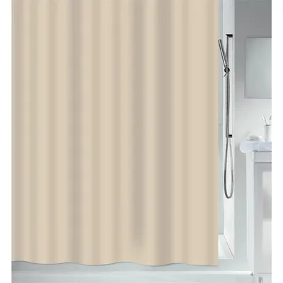 Produktbild von MSV  Anti-Schimmel Duschvorhang - Anti-Bakteriell, waschbar, wasserdicht - PEVA, Romana  180x180cm Beige