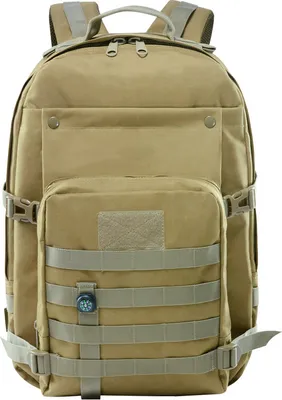 Image de (Marron) Sac à dos militaire tactique 40L, sac à dos de randonnée léger, sac à dos de camping en plein air
