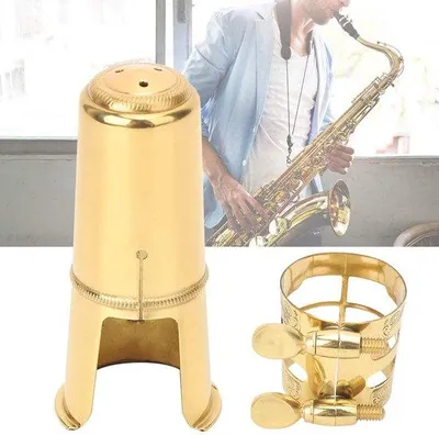 Obrázek produktu pro Mřížka na saxofon (tenor), sada včetně koncovky a mřížky pro saxofon (tenor), příslušenství pro saxofon, hudební nástroj