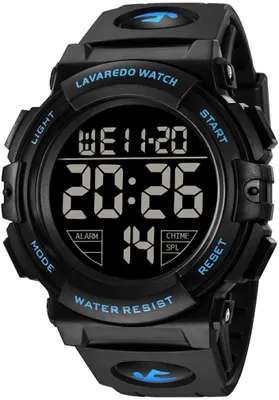Produktbild von Watch Multifunktionale Herren Uhren Digital Sport Outdoor Armbanduhr 5 ATM wasserdichte Uhr mit Alarm/Kalender/Stoppuhr/Stoßfest Präzises Quarzwerk