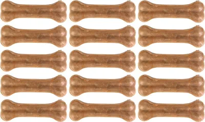 Produktbild von Trixie Pressknochen 32cm - Zahnpflege für Hunde aus roher, getrockneter, gepresster Rinderhaut (15-er pack)
