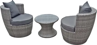 Produktbild von Garden Pleasure Sitzgruppe Linz grau Kunststoff, Metall, 7-teilig