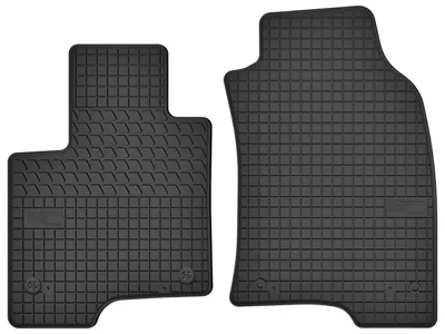 Produktbild von Gummi-Fußmatten Vorne für Fiat Panda III 2012- (Schrägheck) – 2-tlg, Schwarz, passgenau – Wielganizator SolidTread