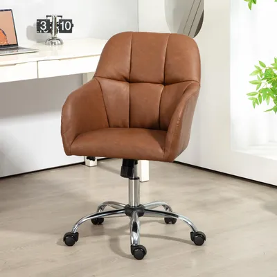 Image de Siège de bureau - Siège pivotant - Siège de maquillage - Chaises de bureau - Chaise à roulettes - Hauteur réglable