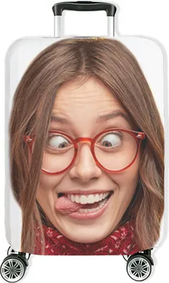 Produktbild von Personalisierte Hochelastische Reise-koffer Abdeckung mit deinem Foto Schutzabdeckung Kofferschutzhülle Kofferbezug Kofferhülle Mittel  23"-26" M Foto [083]