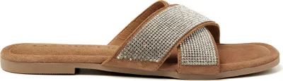 Produktbild von Lazamani Lexi Damen Wildleder-Pantoletten Silver Größe 38
