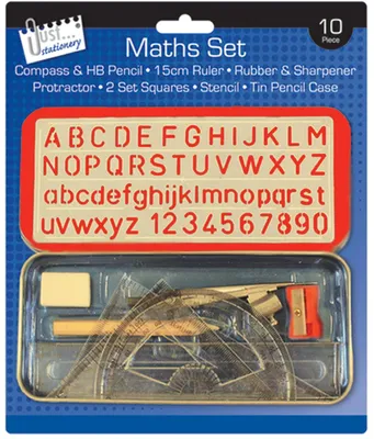 Produktbild von Geometrie-Mathematik-Set, 10-teilig