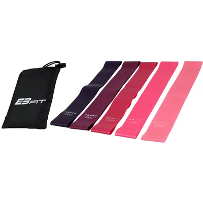 Produktbild von Set mit 5 Mini Band Widerstandsbändern für Fitness und Rehabilitation Enero Fit