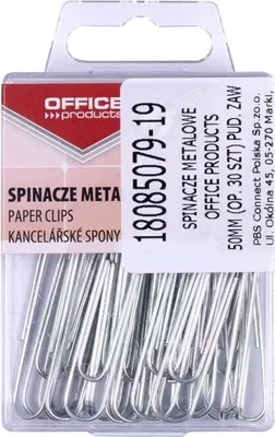 Immagine prodotto di Fermagli metallici argentati da 50 mm, 30 pezzi - Ufficio
