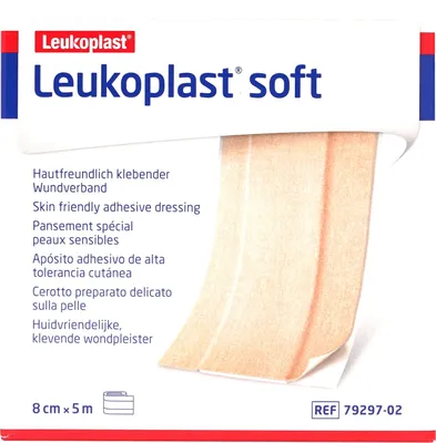 Immagine prodotto di Cerotto morbido Leukoplast 8 cmx5 m rotolo 1 pz