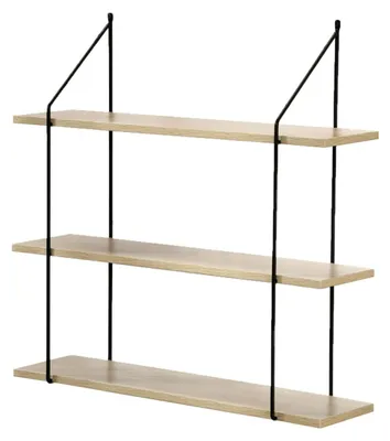 Image de CALICOSY - Étagère Murale 3 NiveauxReproduction Bois L60 cm