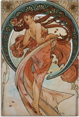 Produktbild von ARTland Leinwandbild Vier Künste: Der Tanz. 1898. Größe: 60x90 cm