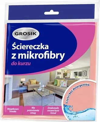 Zdjęcie produktu dla Grosik, Ściereczka z mikrofibry do kurzu, 1 sztuka