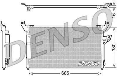 Obrázek produktu pro Kondenzátor, klimatizace DENSO DCN46013
