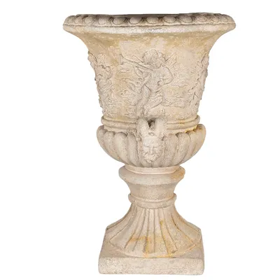 Produktbild von Clayre & Eef Wandblumentopf 76 cm Beige Magnesiumoxid (MGO)
