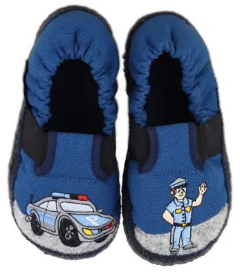 Productafbeelding van Beck meisjes politieschoenen voor binnen, blauw, maat 26 EU