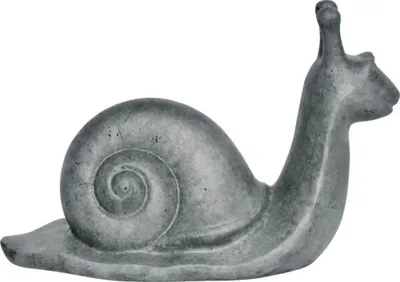 Produktbild von Gartenfigur Schnecke Lafiora 37 x 16 x 24,5 cm dunkelgrau