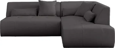 Produktbild von Lisa Design Onyx, modulares 5-Sitzer Ecksofa rechts, aus Stoff , Dunkelgrau