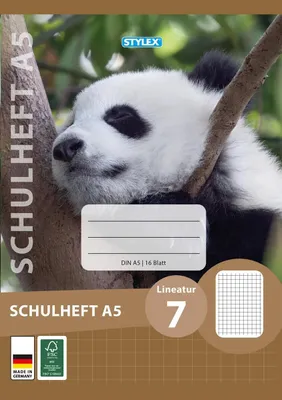 Produktbild von Schulheft DIN A5 Lineatur 7 kariert 7mm