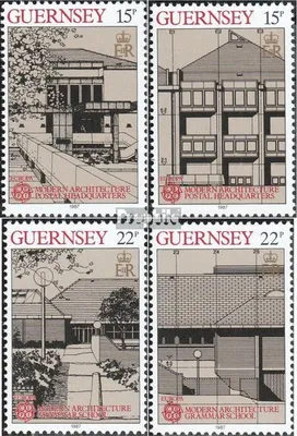 Produktbild von Briefmarken GB - Guernsey 1987 Mi 389-392 (kompl.Ausg.) postfrisch Architektur