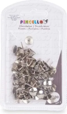 Produktbild von Pinwandnadeln Pincello 395 Silberfarben Metall (24 Stück)