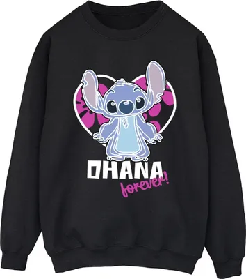 Produktbild von Disney - "Ohana Forever" Sweatshirt für Herren BI31183 (XL) (Schwarz)