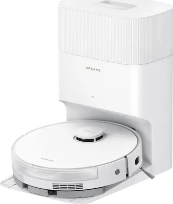 Produktbild von Dreame D20 Plus RLD35GD Staubsaugerroboter mit Wischfunktion, automatische Entleerungsstation (5 l), 13.000 Pa, Staubbehälter (0,5 l), Wassertank (0,35 l), Akku (5.200 mAh), weiß