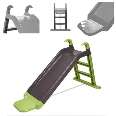 Obrázok produktu pre Detská šmykľavka Chipolino dĺžka 141 cm, šírka 63 cm, výška 78,5 cm vonkajšia vnútorná sivá