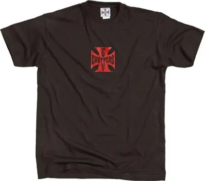 Productafbeelding van West Coast Choppers Og Classic T-shirt met korte mouwen, rood/zwart, maat L, voor heren. Kleur: rood/zwart, maat: L