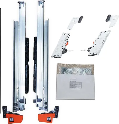 Produktbild von BLUM MOVENTO BLUMOTION S 766H Schubladenschienen, 600mm Vollauszug 70kg m.TIP-ON Funktion, 1 Paar inkl. Kupplung