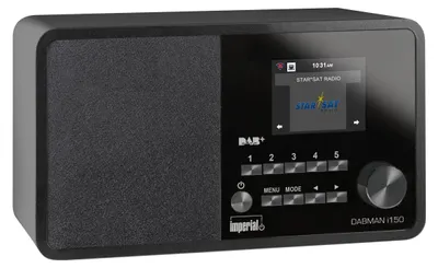 Produktbild von Imperial DABMAN i150, Tragbar, DAB, DAB+, FM, 87,5 - 108 MHz, 174 - 240 MHz, 20 W, 7,62 cm (3")