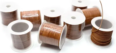 Produktbild von 9x 10m Lederband Band Kordel DIY Basteln Miniblings Kette Leder 1mm hellbraun