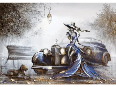 Zdjęcie produktu dla MAGNOLIA Puzzle Lady in Blue 1000 elementów