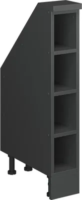 Zdjęcie produktu dla Szafa na dach skośny Vicco Rion Antracyt 15 x 81.6 cm z 4 przegrodami, Model 57347