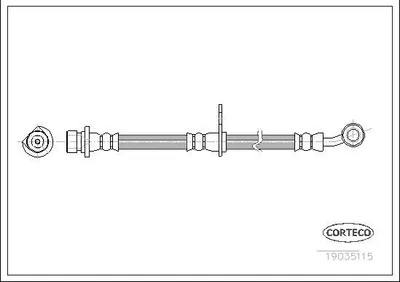 Produktbild von CORTECO 19035115 Bremsschlauch Rechts für HONDA CR-V II (RD)