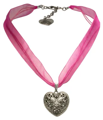 Produktbild von Alpenflüstern Organza-Trachtenkette Trachtenherz - Damen-Trachtenschmuck Dirndlk