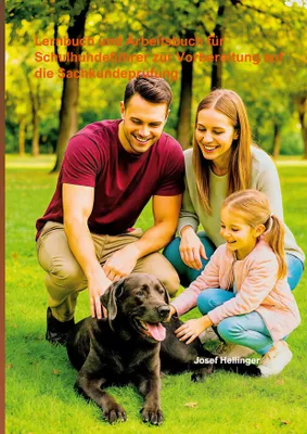 Produktbild von Lernbuch und Arbeitsbuch für Schulhundeführer zur Vorbereitung auf die Sachkundeprüfung