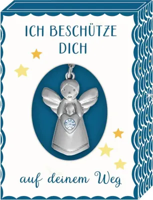 Image de Pendentif - Petit ange gardien : Je suis toujours avec toi / Je te protège