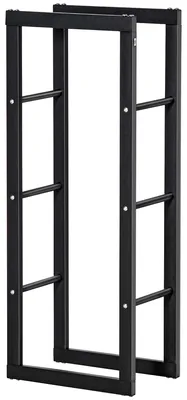 Produktbild von HOMCOM Kaminholzständer Feuerholzregal Kaminholzablage Brennholz Stahl 3 Größen