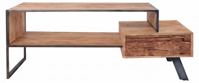 Produktbild von CITY Couchtisch 130x70 mit Schublade beidseitig / Ablage, KI-generiertes Bild