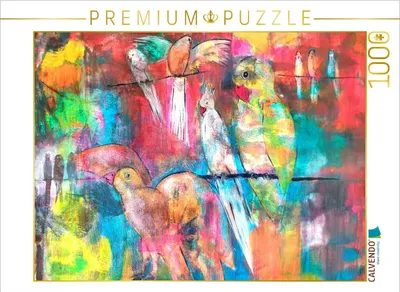 Produktbild von CALVENDO Puzzle Abstrakte Vögel | 1000 Teile Lege-Größe 64x48cm Foto-Puzzle für glückliche Stunden