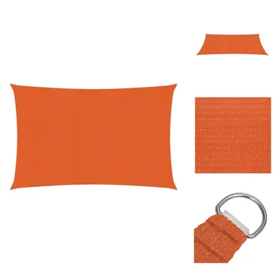 Produktbild von vidaXL Sonnensegel 160 g/m² Orange 2,5x4 m HDPE -  Sonnenschirme & Sonnenschutze