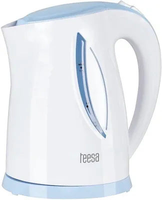 Productafbeelding van draadloze waterkoker, 1,7 liter, wit/blauw