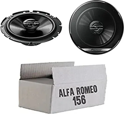 Produktbild von Lautsprecher Boxen Pioneer TS-G1720F - 16,5cm 2-Wege Koax Koaxiallautsprecher Auto Einbausatz - Einbauset passend für Alfa Romeo 156 - justSOUND