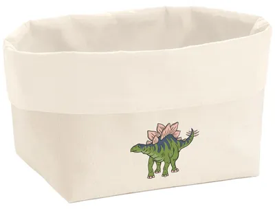 Produktbild von Huuraa Organizer Stegosaurus Dinosaurier 8 Liter Large Canvas Baumwolle Utensilo Geschenkidee