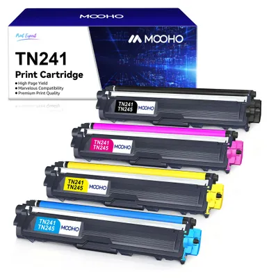 Produktbild von 4er MOOHO Tonerpatrone TN241 TN245 für Brother DCP-9017CDW DCP-9020CDW HL-3140CW HL-3142CW MFC-9332CDW MFC-9340CDW MFC-9140CDN MFC-9142CDN