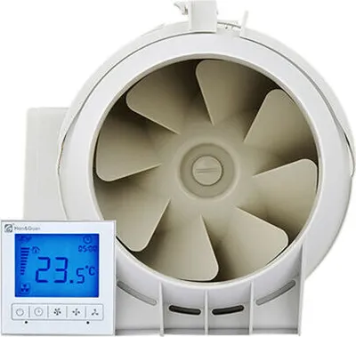 Produktbild von Kreisförmiger Abluftventilator 220V Lautlos Kanallüfter Lüftungsventilator Rohrventilator Badlüfter Ventilator Wandlüfter