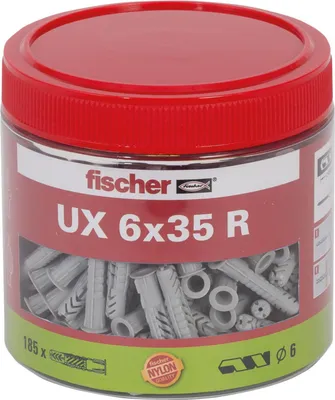 Produktbild von Fischer Universaldübel UX 6x35 R Dose (185)